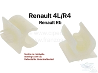 Renault - Crank handvat plastic houder. Geschikt voor Renault R4 + R5. Per stuk. 12mm