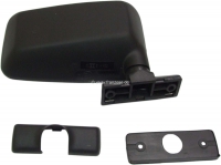 Renault - R4, spiegel rechts (kunststof behuizing, zwart). Geschikt voor Renault R4, laatste versie.