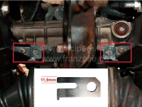 Renault - R4, stelschijf voor stuurinrichting. Afmeting 11,9 mm. Deze stelschijf is voor de juiste u