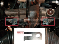 Renault - R4, stelschijf voor stuurinrichting. Afmeting 12,9 mm. Deze stelschijf is voor de juiste u