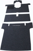 Renault - R4, tapijtset antraciet. Geschikt voor Renault R4. Voor + achter. Zeer slijtvast.