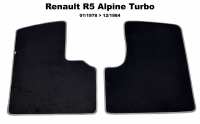 renault tapijtsets vloermatten r5 alpine turbo set velours exellence alleen links rechts voor P88891 - Bild 1