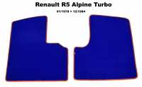 renault tapijtsets vloermatten r5 alpine turbo set velours exellence alleen links rechts voor P88893 - Bild 1