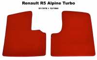 renault tapijtsets vloermatten r5 alpine turbo set velours exellence alleen links rechts voor P88894 - Bild 1