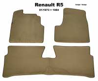 renault tapijtsets vloermatten r5 vloermattenset velour exellence 3 stuks 2x voor 1x achter P88879 - Bild 1