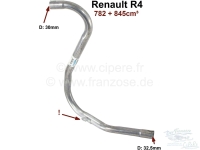 renault uitlaatsysteem r4 782 845cc uitlaat tussenpijp met houder voor een rubber demperbeugel P82027 - Bild 1