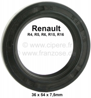 renault versnellingsbak differenti oliekeerring afmeting 36 x 54 7 5mm geschikt voor 4 P81092 - Bild 1
