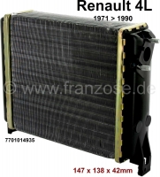 renault verwarming ventilatie r4 verwarmingsradiator geschikt voor van 1971 tot 1990 P82140 - Bild 1