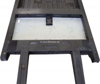 Renault - R4, vloerplaat aan de achterkant, achter de dwarsbalk. Eenvoudig reparatiepaneel, zonder b