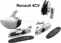 renault voor achterdeuren aanbouwdelen 4cv bovenste scharnieren verchroomd driehoeksramen 1 P87833 - Bild 1