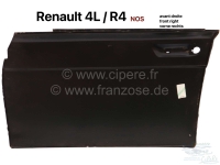 Renault - R4, buitendeur, complete buitendeurhuid. Voorkant rechts. Geschikt voor Renault R4 met ope