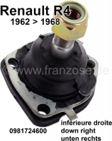 renault vooras r4 steun geleidingsscharnier rechtsonder geschikt voor van modeljaar 1962 P83158 - Bild 1