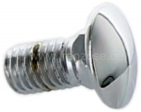R4, stootbout, verchroomd. Afmeting: M8x15. Geschikt voor Renault R4. Per stuk.