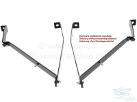 Renault - R4, voorbumpersteun (6 delen). Kleur: zwart gelakt metaal. Geschikt voor Renault R4. Gemaa