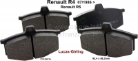 renault voorrem zonder hydraulische remblokken voor remsysteem lucas girling geschikt P84049 - Bild 1