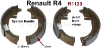 renault voorrem zonder hydraulische remschoenen voor 1 set remsysteem bendix geschikt P84023 - Bild 1