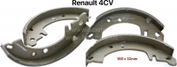 renault voorrem zonder hydraulische remschoenset voor achter geschikt 4cv 2e P80016 - Bild 1