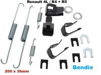 renault voorrem zonder hydraulische remschoenset voor remsysteem bendix geschikt r4 r5 P84057 - Bild 1