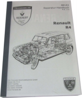 Werkplaatshandboek herdruk (M.R.175). Geschikt voor Renault R4, vanaf modeljaar