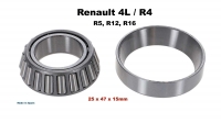 renault wiellager geschikt voor r4 r5 r12 r16 afmeting 25 x 47 15mm gemaakt P83009 - Bild 1