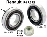 renault wiellager voorwiellagerset geschikt voor r4 r5 r6 afmeting lager 1 62 x 30 16 P83295 - Bild 1