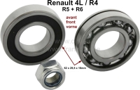 renault wiellager voorwiellagerset geschikt voor r4 r5 r6 bestaande uit 2 wiellagers P83004 - Bild 1