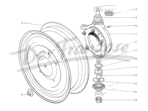 Kit Rotule Supérieure de Pivot (Ds après 66 et SM)